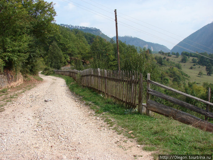 Деревенская дорога Черногория