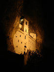 Монастырь Острог ночью