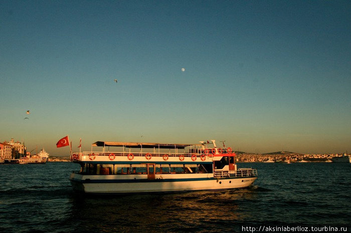 городской транспорт — паромы, курсирующие через Босфор Стамбул, Турция