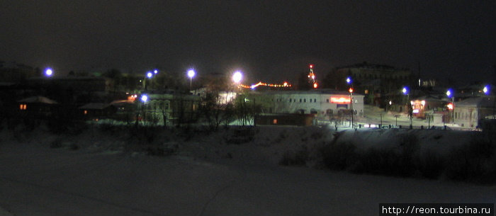 Прогулка по зимнему ночному Кунгуру Кунгур, Россия