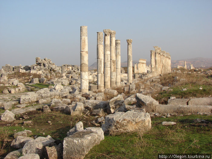 Сколько сил было затраченно, чтоб построить этот город Афамия, Сирия
