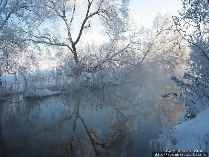 Утро на реке. Москва, Россия
