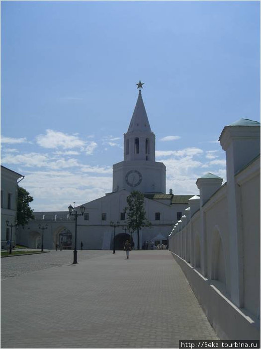 Спасская башня (изнутри Кремля) Казань, Россия