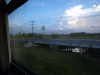 А вид из окна поезда не сильно отличается от российского...