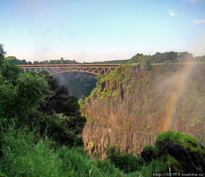 мост и радуга Ливингстон, Замбия