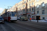 Трамвай на Среднем пр.