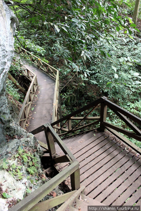 Дорожка у скалы Мири, Малайзия
