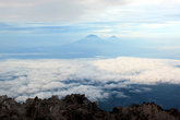 Вид с вершины вулкана Мерапи
