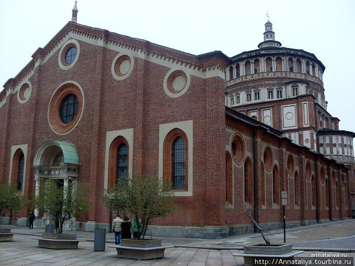 Церковь Санта-Мария-делле-Грацие Милан, Италия