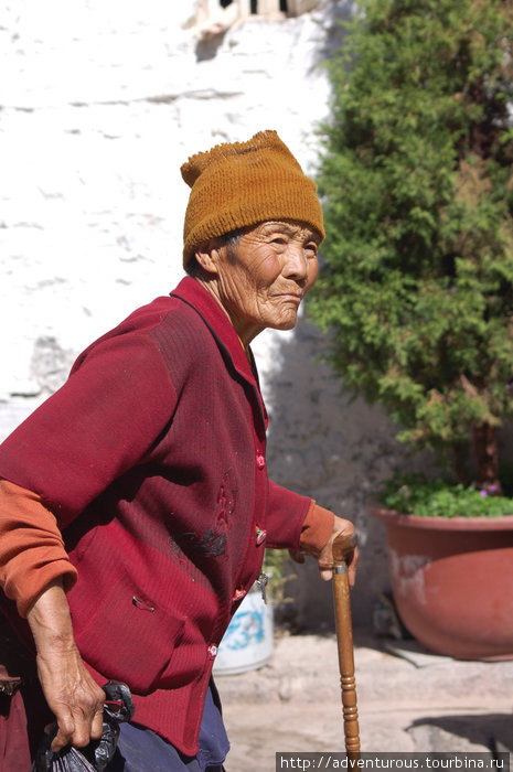 Пожилая тибетка. Автор Оксана Юркова Тибет, Китай