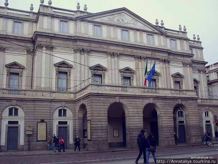 Театр Ла Скала. Внешний вид Милан, Италия
