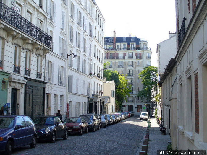 Улицы Монмартра Париж, Франция