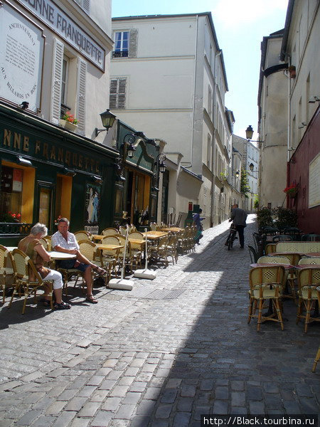 Улицы Монмартра Париж, Франция