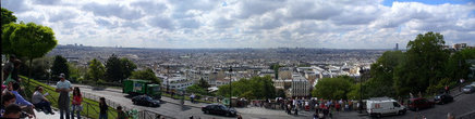 панорама на Париж от базилики Сакре-Кер