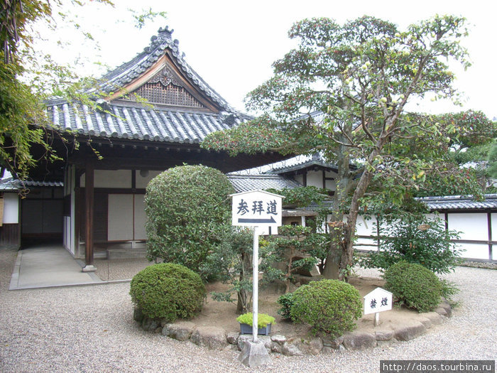В храм Тюгоин за деньгами Икома, Япония
