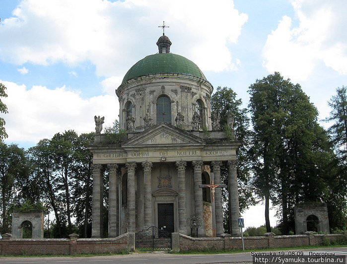 Костел св. Иосифа — часть замкового комплекса в Подгорцах. Подгорцы (Бродовский район), Украина