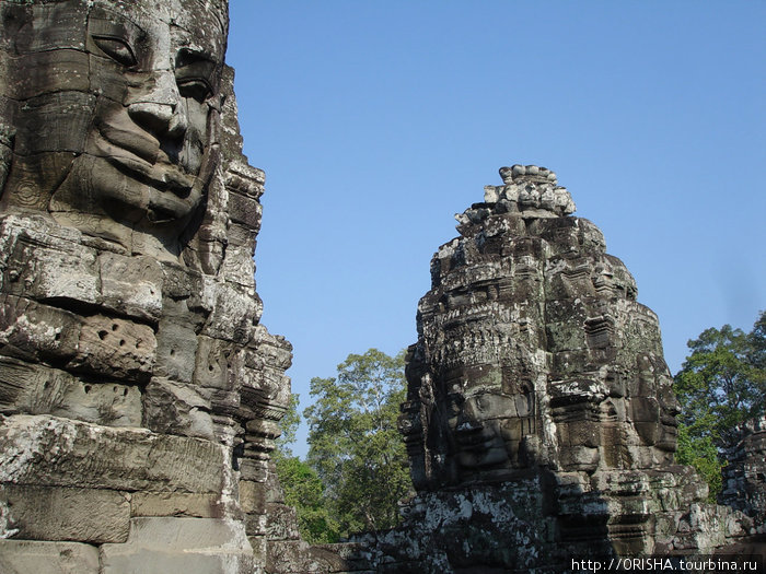 Ангкор Том. Храм Байон. Ангкор (столица государства кхмеров), Камбоджа