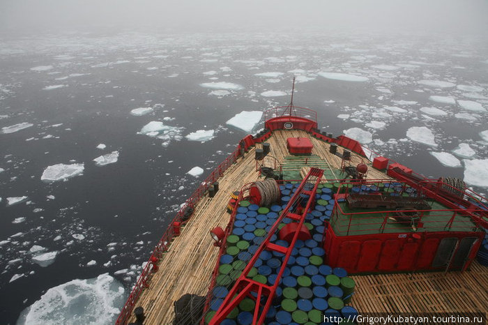 Экспедиция на Северный полюс. На корабле