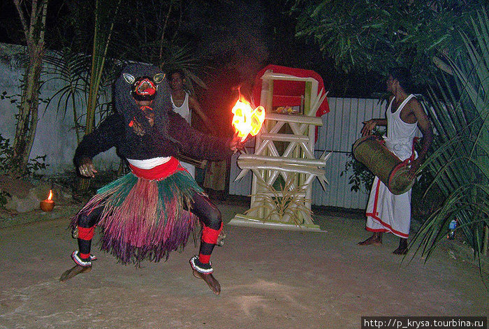 Танцы с огнем Шри-Ланка