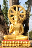 Золотой Будда с колесом Дхармы
