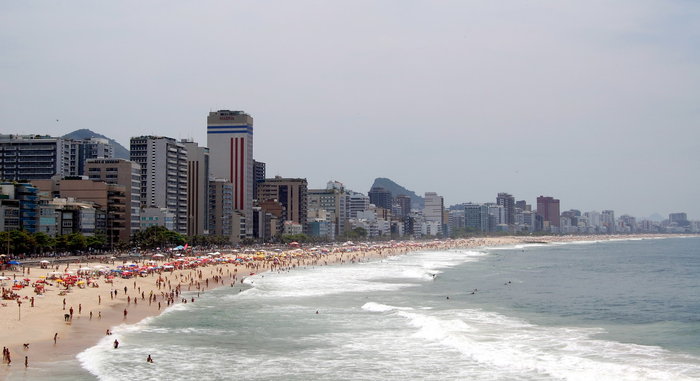 пляж Ипанема Рио-де-Жанейро, Бразилия