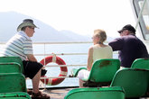 Туристы на палубе парома