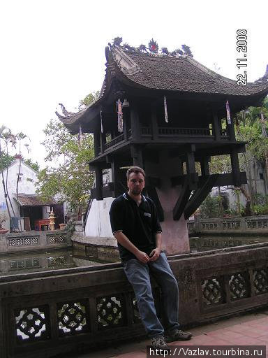 На фоне древности Ханой, Вьетнам