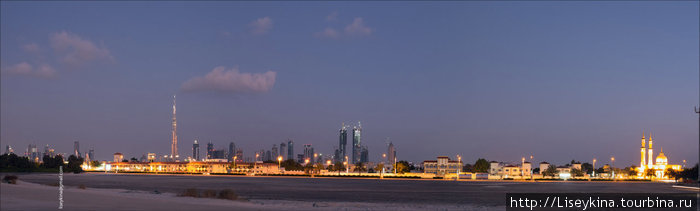 Панорама города Дубай, ОАЭ