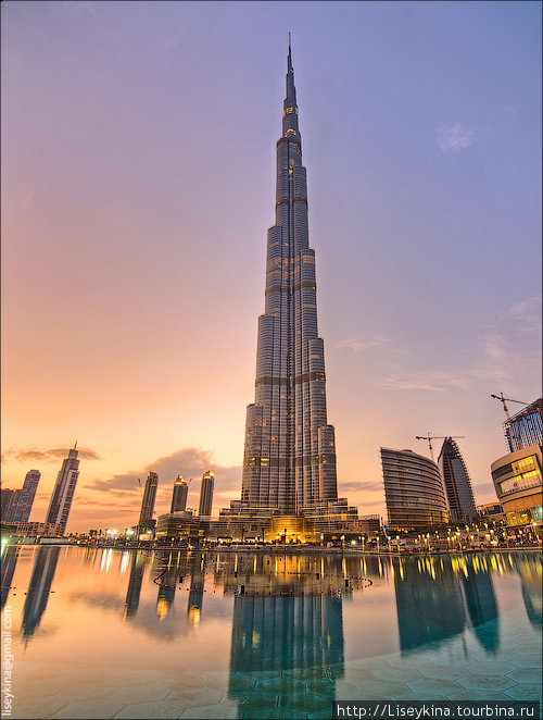Самое высокое здание в мире — Burj Khalifa Дубай, ОАЭ