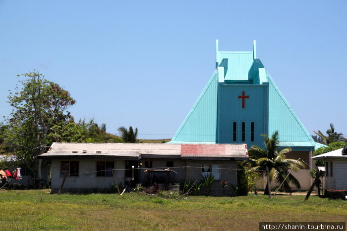 Церковь на окраине Остров Вити-Леву, Фиджи