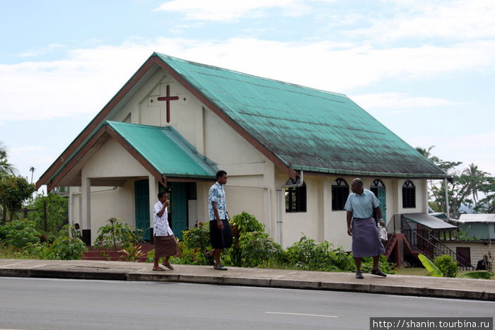 Церковь у дороги Остров Вити-Леву, Фиджи