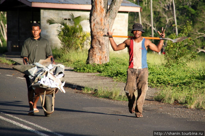 Работа кипит Остров Вити-Леву, Фиджи