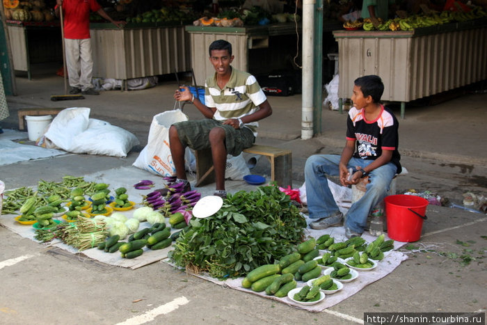 Продавцы на рынке Нанди, остров Вити-Леву, Фиджи