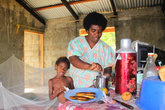 Гостеприимство жителей Вануату- угощают чаем и жареными бананами