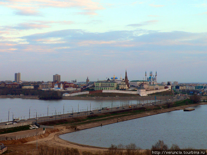 Вид на город с колеса обозрения. Казань, Россия