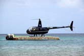 Вертолетная площадка прямо в море