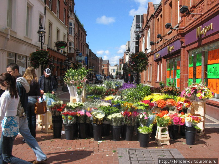 Цветочных лавочек тут почти столько же, сколько и бутиков Дублин, Ирландия