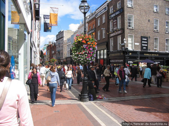 Графтон стрит - главная улица Дублина Дублин, Ирландия