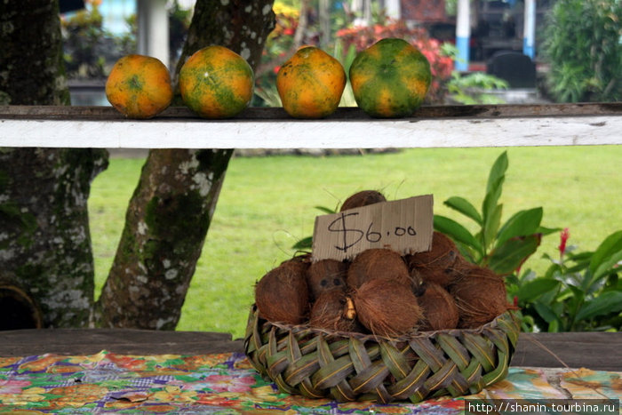 Папайя и кокосы на продажу Остров Савайи, Самоа