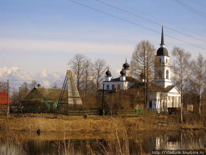 Старинная деревня Кобона Волхов, Россия