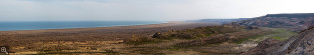 Через 450 км мы добрались до места ночевки — берега Аральского моря.