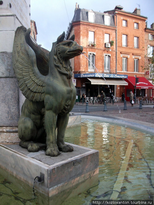 Фрагмент фонтана Дюпюи. Тулуза, Франция