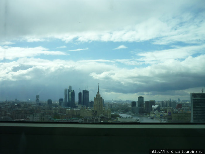 Панорама из лифта Москва, Россия