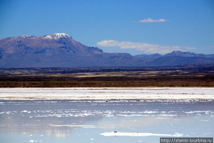 Соляное озеро и горы Уюни, Боливия