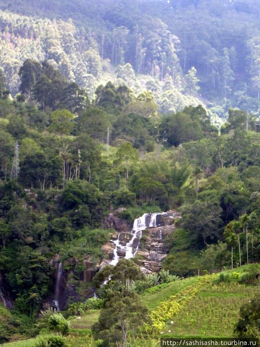 Так водопад выглядит со стороны. Элла, Шри-Ланка