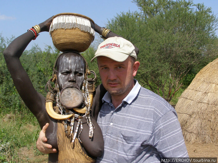 Тарелка из племени Мурси Эфиопия