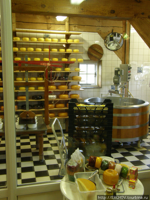 Заансе Сханс - деревня, где делают сыр Зансе-Сханс, Нидерланды