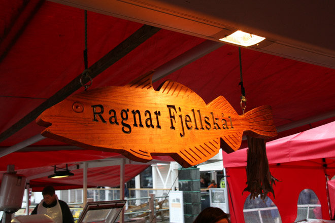 Рыбный рынок в Бергене / Fisketorget