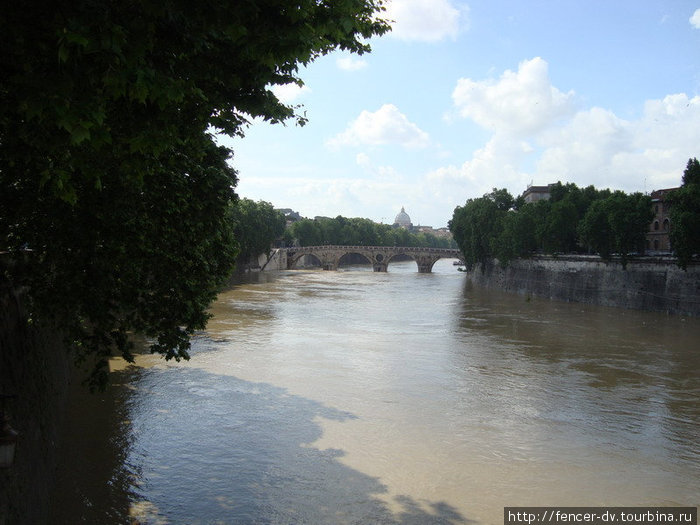Тибр - великая Римская река Рим, Италия