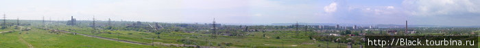 Панорама с царского кургана. Жаль формат в  маленький, особо ничего не видно:) Керчь, Россия